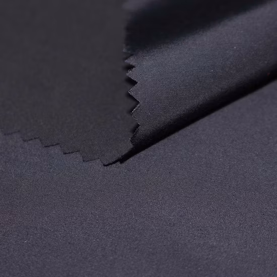 100% Nylon Taslon Combined with Knitted Fabric for Garment